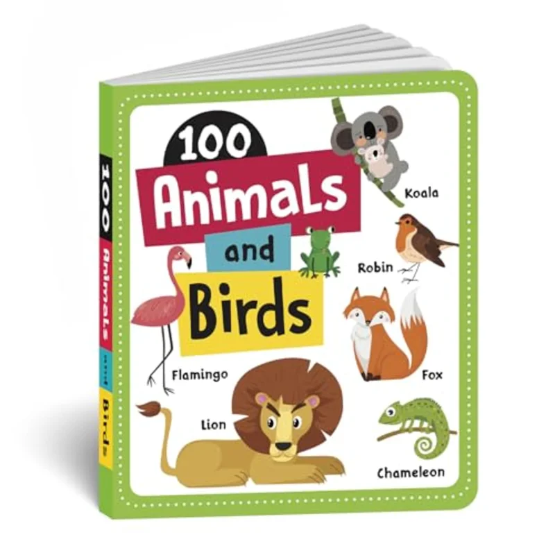 100 Animals & Birds : Board Book of First 100 Most Important Animals & Birds for PreSchool Kids, Toddlers [Penguin Early Learning Series]