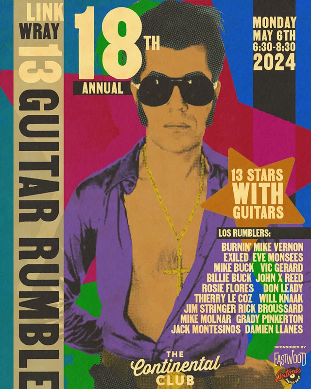 13 Guitar Rumble at Continental Club - 2024 (Poster)