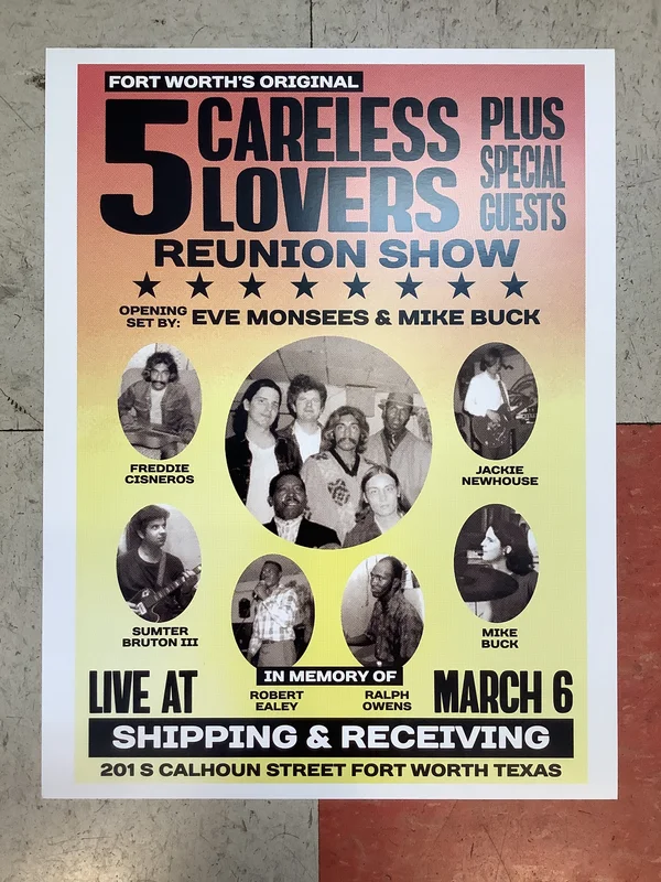 5 Careless Lovers Reunion Show at Shipping & Receiving (Poster)