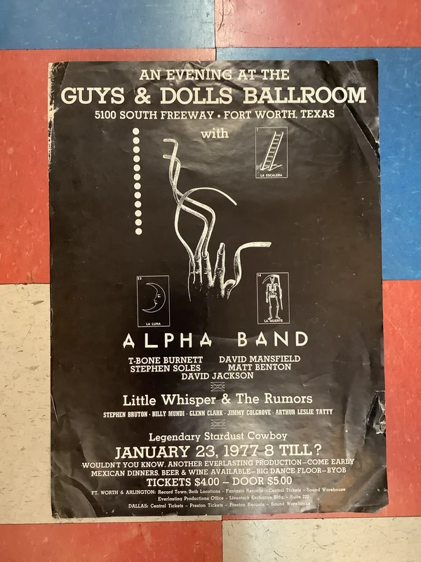 Alpha Band at The Guys & Dolls Ballroom - 1977 (Poster)