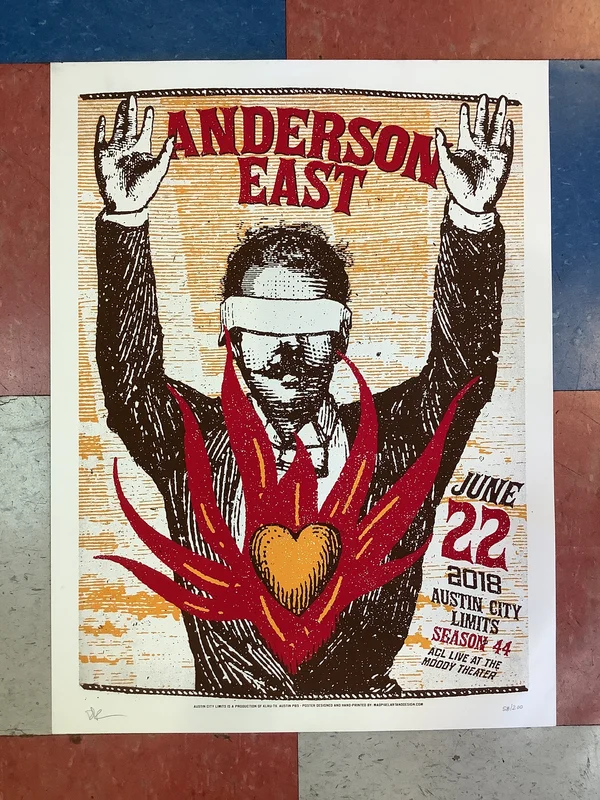 Anderson East at Austin City Limits - 2018 (Poster)
