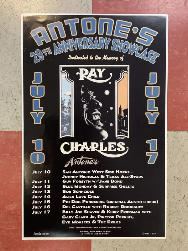 Antone's Nightclub 29th Anniversary - 2004 (Poster)