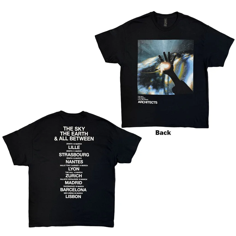 Architects Unisex T-Shirt: TSTE & AB EU Tour March 25 Black