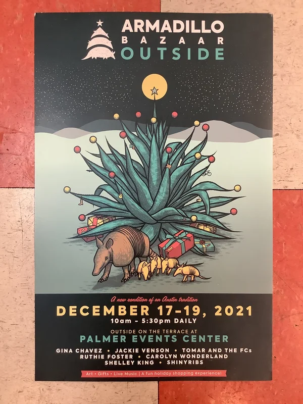 Armadillo Bazaar Outside at Palmer Events Center - 2021 (Poster)