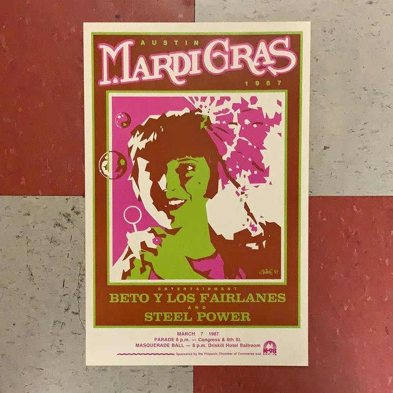 Austin Mardi Gras - 1987 (Poster)