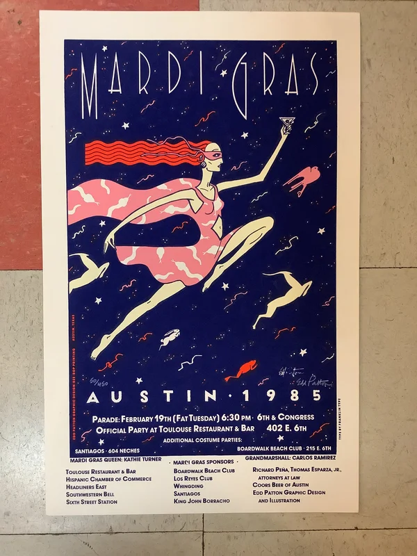 Austin Mardi Gras Parade - 1985 (Poster)