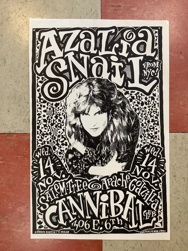 Azalia Snail at Cannibal Club - 1990 (Poster)