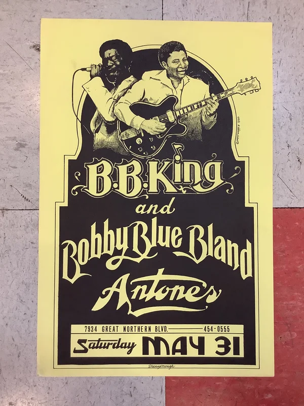 B.B. King and Bobby Blue Bland at Antone's Nightclub - 1980 (Poster)