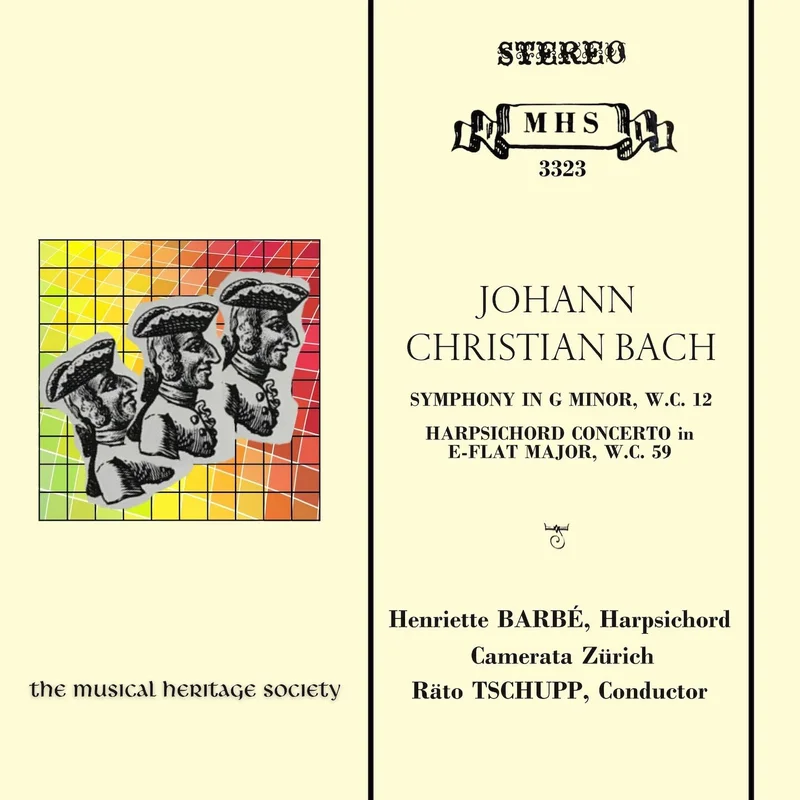 BACH, JOHANN CHRISTIAN: Symphony in G Minor, WC 12 & Harpsichord Concerto in E-Flat Major, WC 59 - Camerata Zurich, Henriette Barb