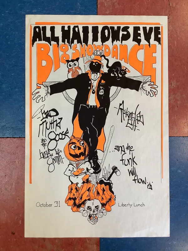 Bad Mutha Goose Halloween Show at Liberty Lunch (Poster)
