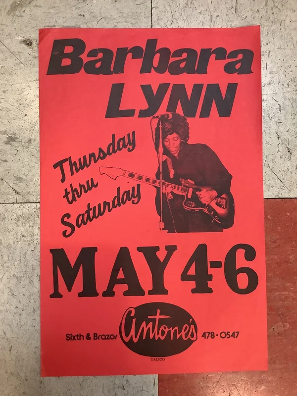 Barbara Lynn at Antone's - 1978 (Poster)