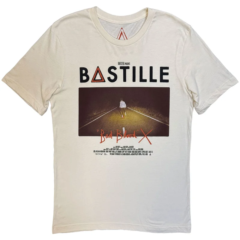 Bastille Unisex T-Shirt: Bad Blood Album Photo Natural