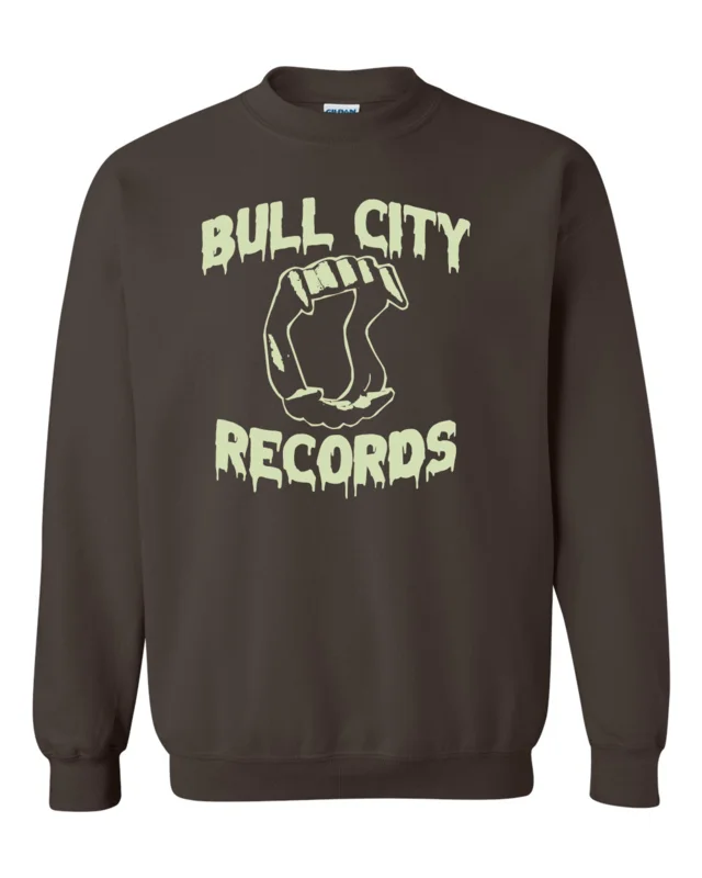 BCR Glow-In-The-Dark Plastic Fangs Sweatshirt