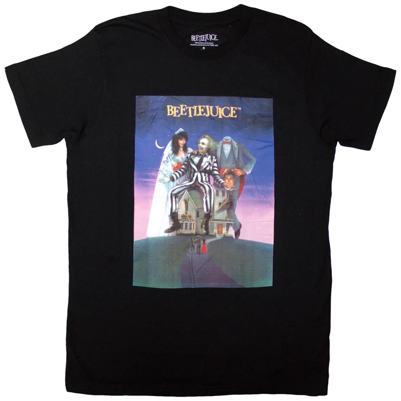 Beetlejuice Unisex T-Shirt: Movie Poster Large