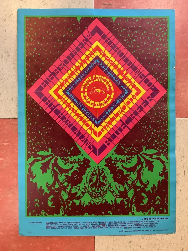 Big Brother & The Holding Company at Avalon Ballroom - 1967 (Poster)