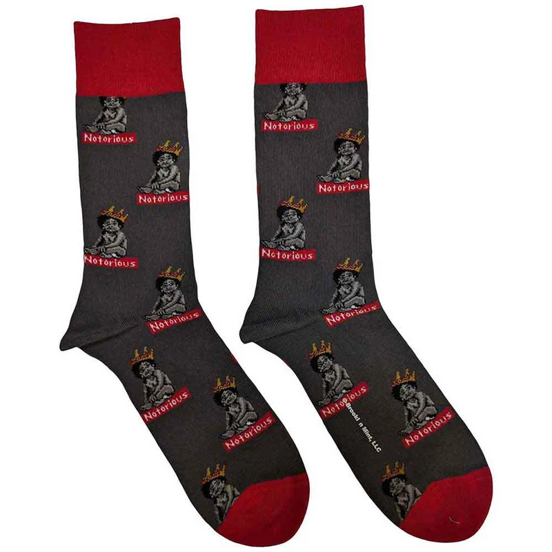 Biggie Smalls Unisex Ankle Socks: Notorious Baby Charcoal Grey