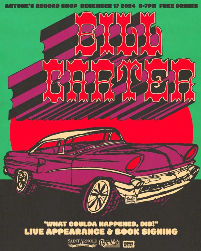 Bill Carter Book Release In-Store - 2024(Poster)