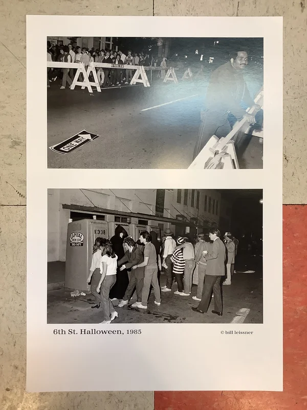 Bill Leissner Photo - 6th St. Halloween - 1985