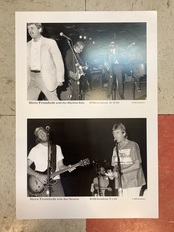 Bill Leissner Photo - Steve Fromholz and Ray Benson - 1984