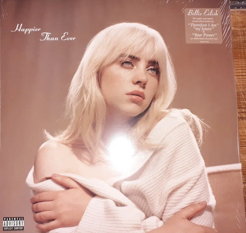Billie Eilish - Happier Than Ever (2xLP, Album) (Near Mint (NM or M-))