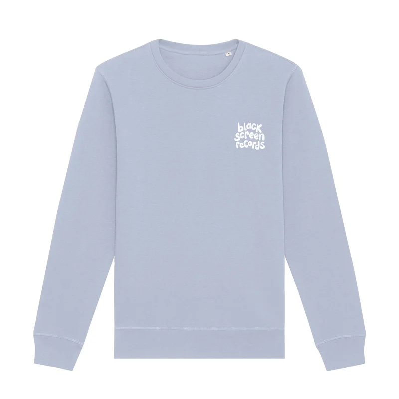 Black Screen Records Logo  Crewneck  Embroidered [Sky Blue]