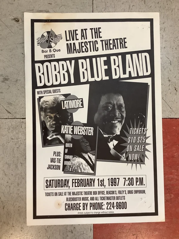 Bobby Blue Bland at The Majestic Theatre - 1997 (Poster)