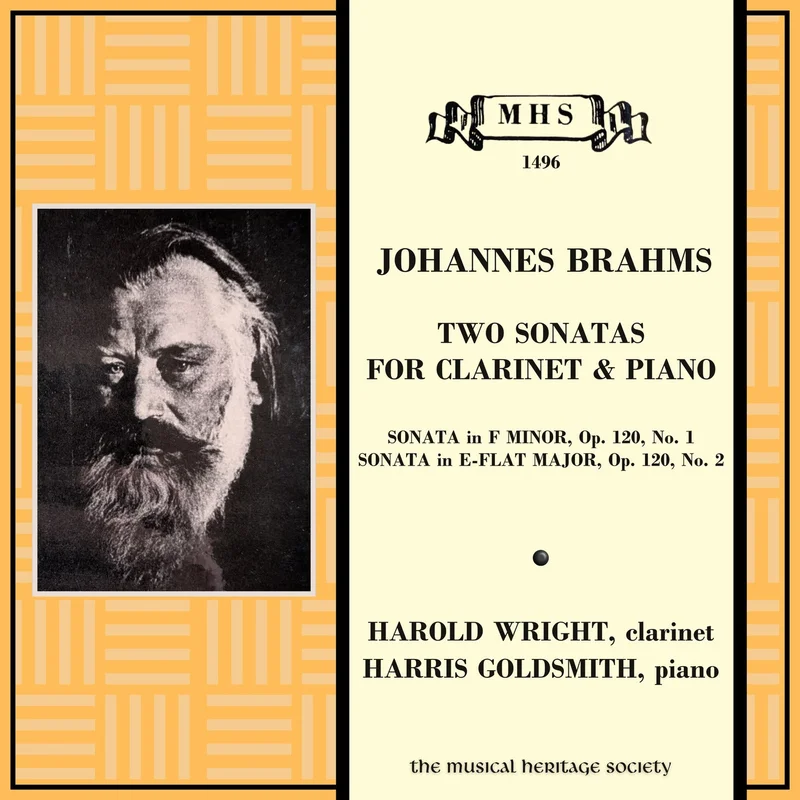 Brahms: Two Sonatas for Clarinet and Piano - Harold Wright, Harris Goldsmith