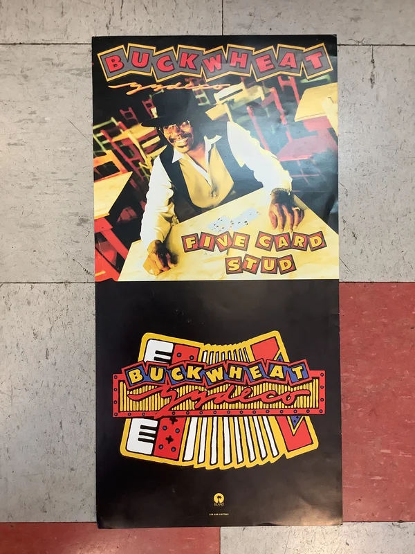 Buckwheat Zydeco "Five Card Stud" Promo - 1994 (Poster)