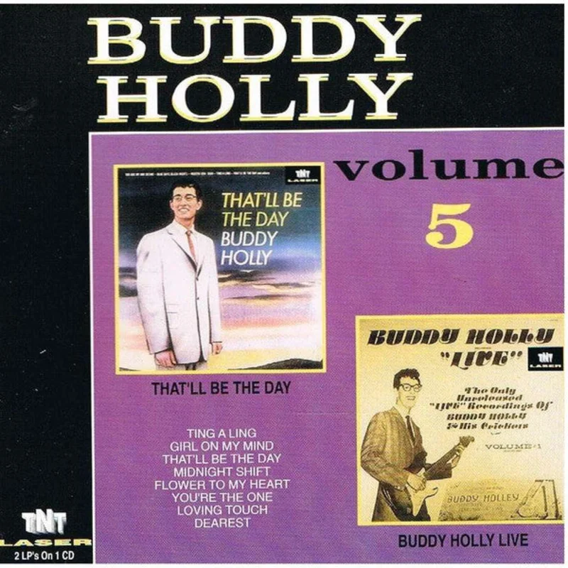 Buddy Holly - That'll Be The Day / Buddy Holly Live - Buddy Holly Volume 5 (CD)