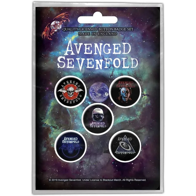Button Badge Set: Avenged Sevenfold-The Stage (officially licensed)