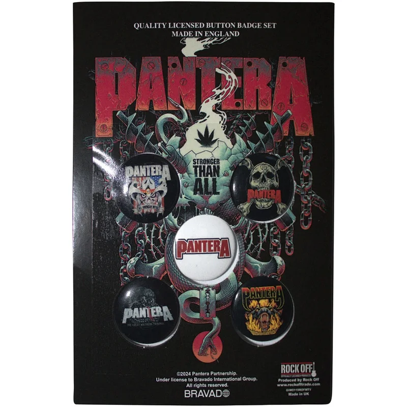 Button Badge Set: Pantera-Snake (officially licensed)