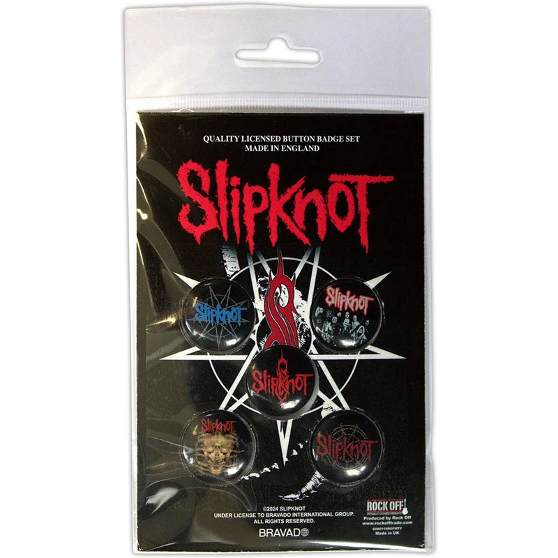 Button Badge Set: Slipknot-Tribal S (officially licensed)