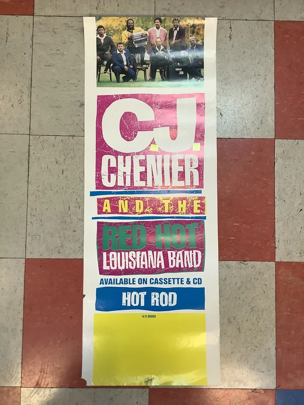 C.J. Chenier and The Red Hot Louisiana Band "Hot Rod" Promo - 1990 (Poster)