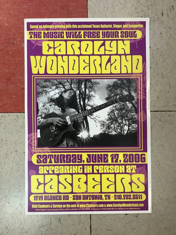 Carolyn Wonderland at Casbeers - 2006 (Poster)