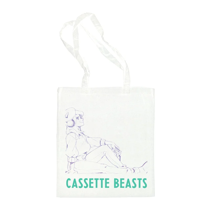 Cassette Beasts  Tote Bag  Outlines [White] Cassette Beasts Tote Bag [White]