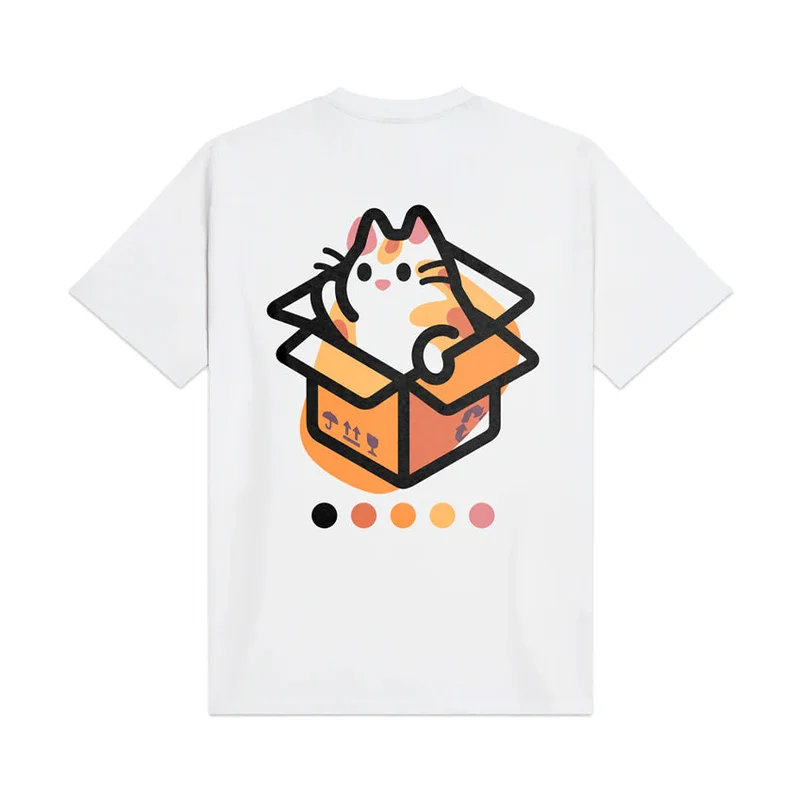 Cat  T-Shirt  White