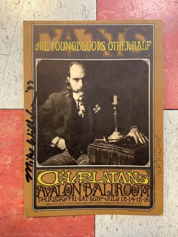 Charlatans, The Youngbloods, The Other Half at Avalon Ballroom - 1967 (Postcard)