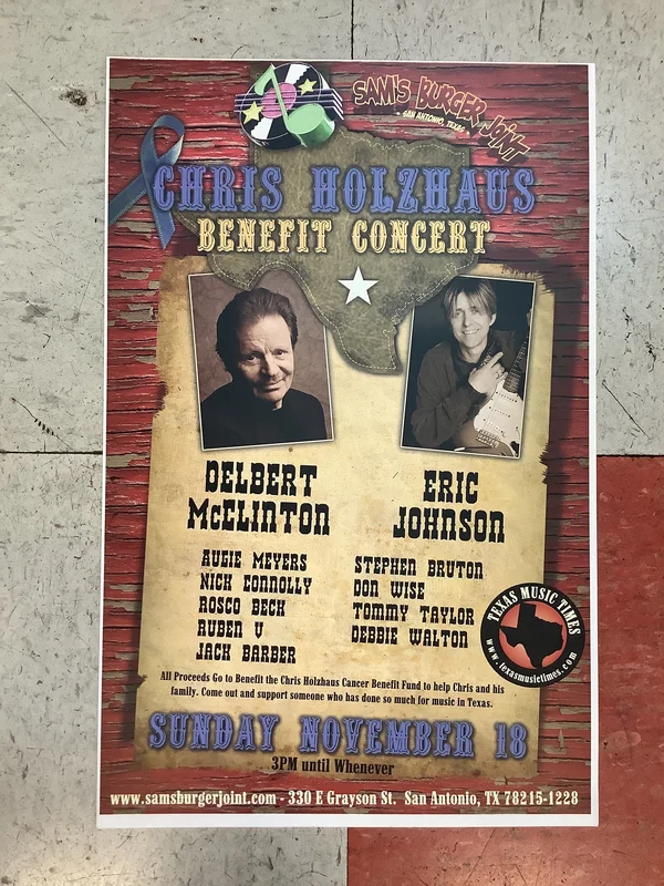 Chris Holzhaus Benefit at Sam's Burger Joint - 2008 (Poster)