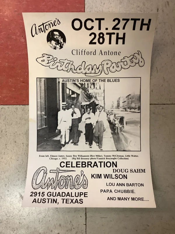Clifford Antone Birthday Party at Antone's (Poster)