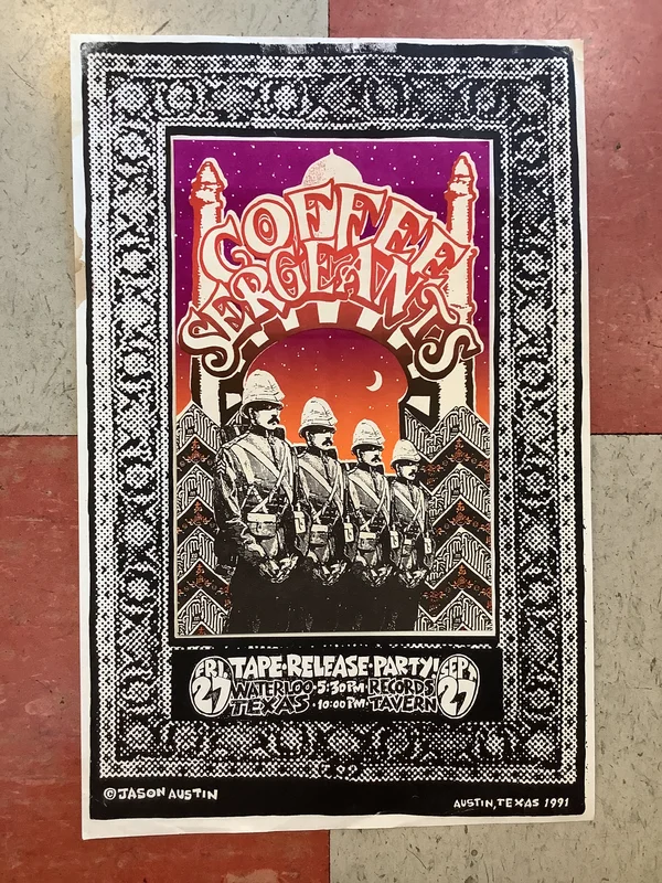Coffee Sergeants Tape Release Party - 1991 (Poster)