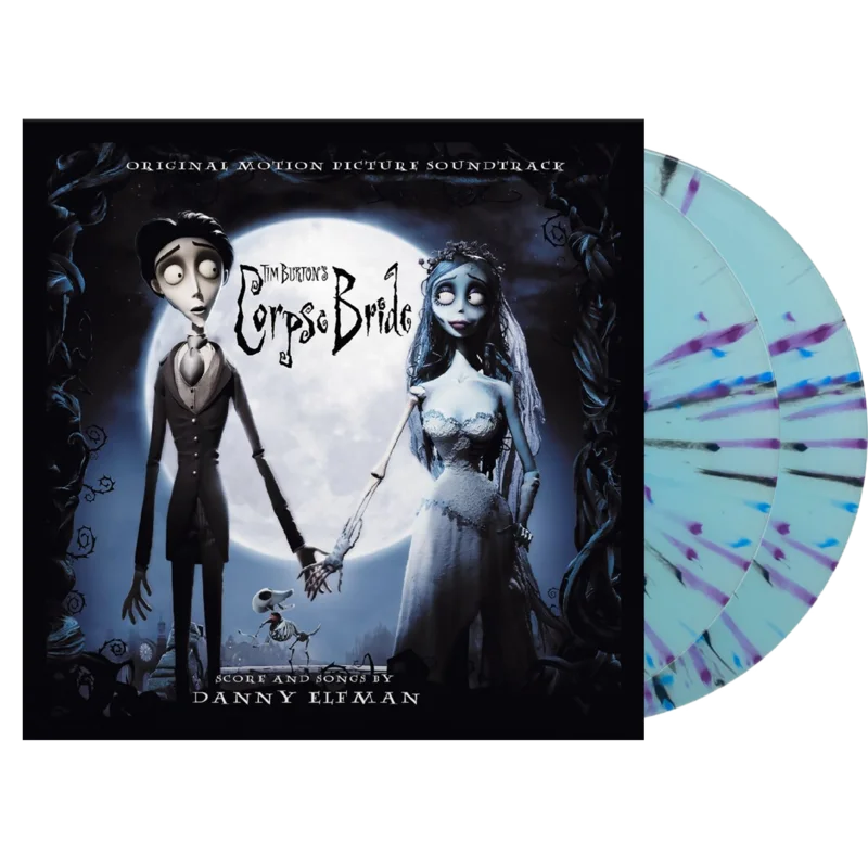 Corpse Bride (Blue moon with purple and black ghost splatter) - Vinyl Soundtrack
