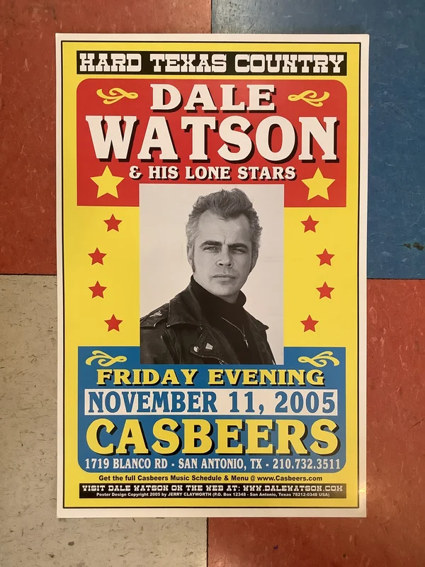 Dale Watson & His Lone Stars at Casbeers - 2005 (Poster)