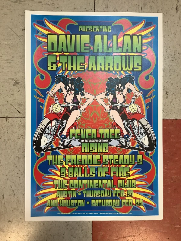 Davie Allan and The Arrows at The Continental Club - 2008 (Poster)