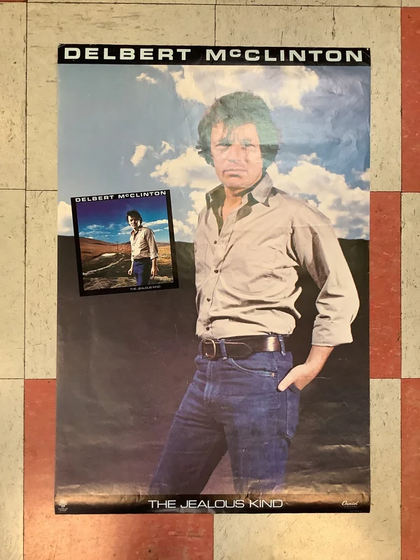 Delbert McClinton "The Jealous Kind" Promo - 1980 (Poster)
