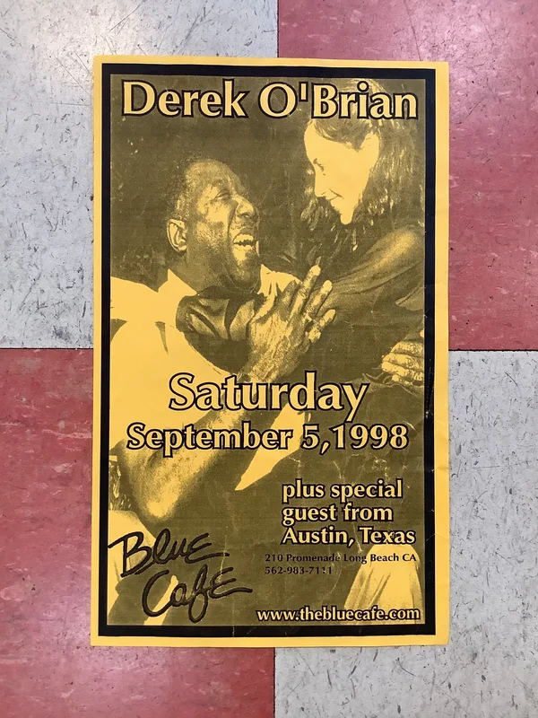 Derek O'Brian at The Blue Cafe - 1998 (Poster)