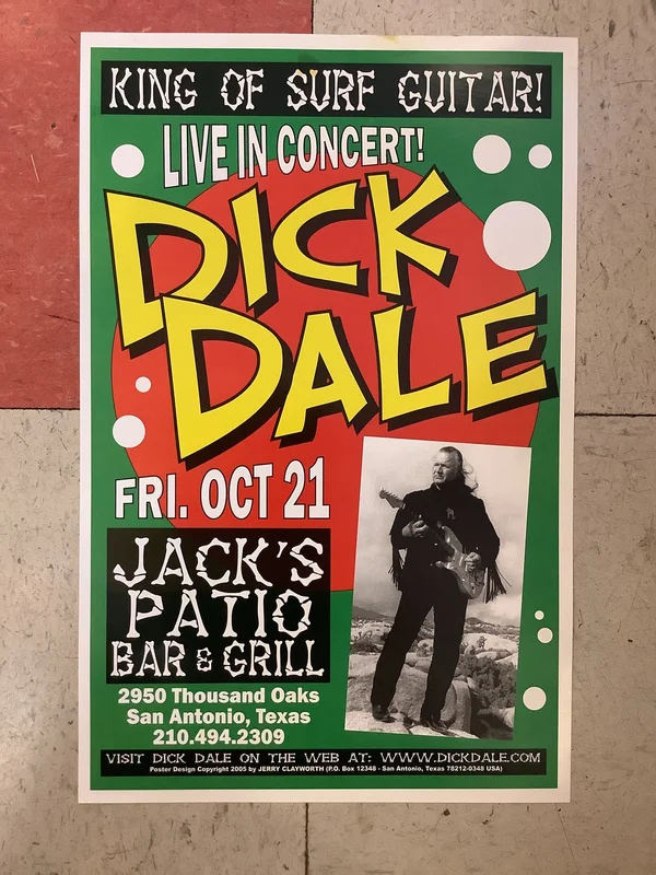 Dick Dale at Jack's Patio Bar & Grill - 2005 (Poster)
