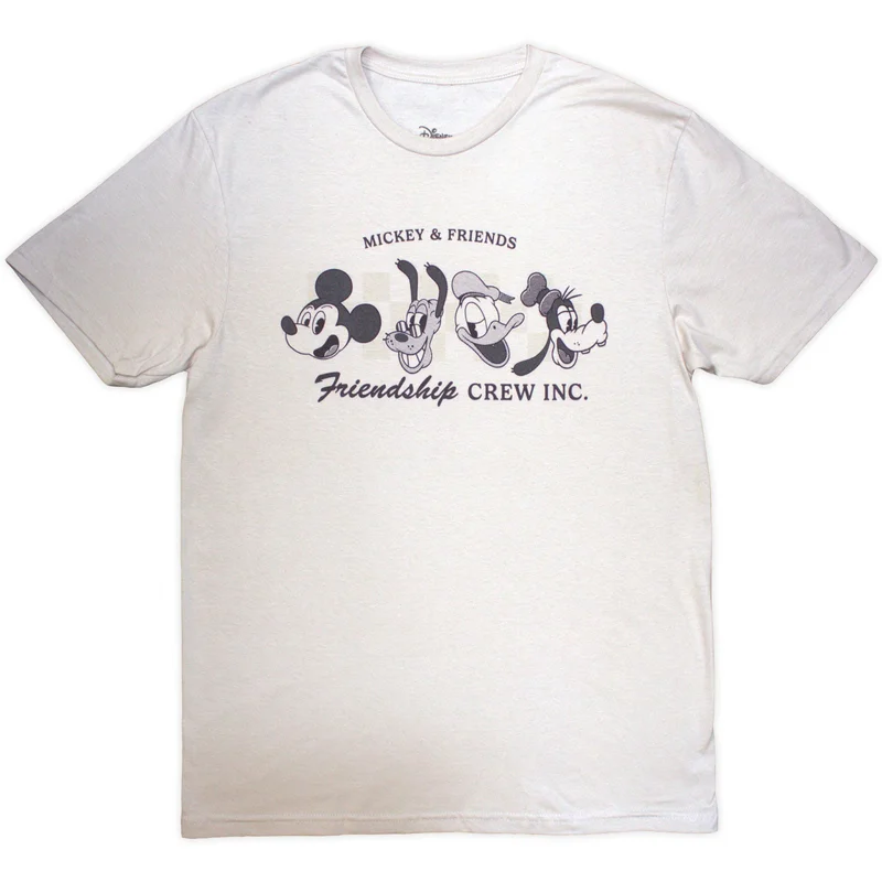 Disney Unisex T-Shirt: MM Friendship Crew Inc Natural