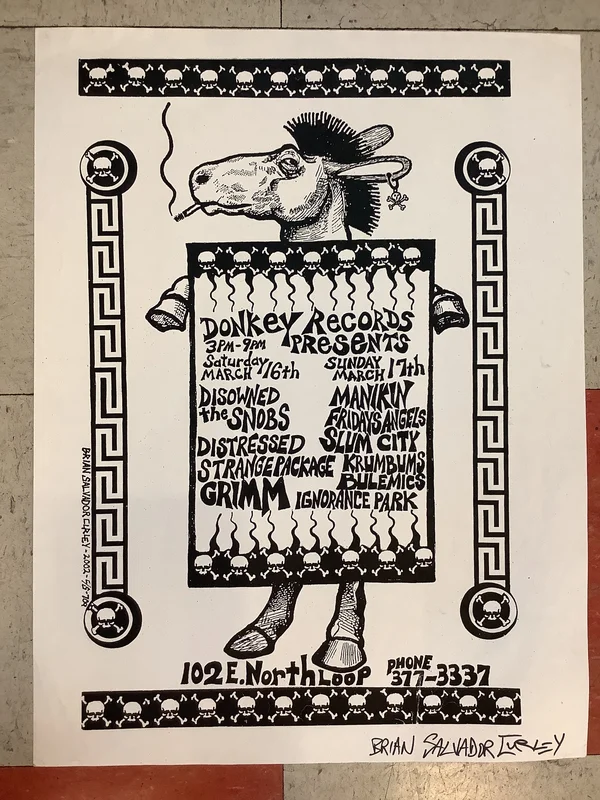 Donkey Records Showcase - 2002 (Poster)