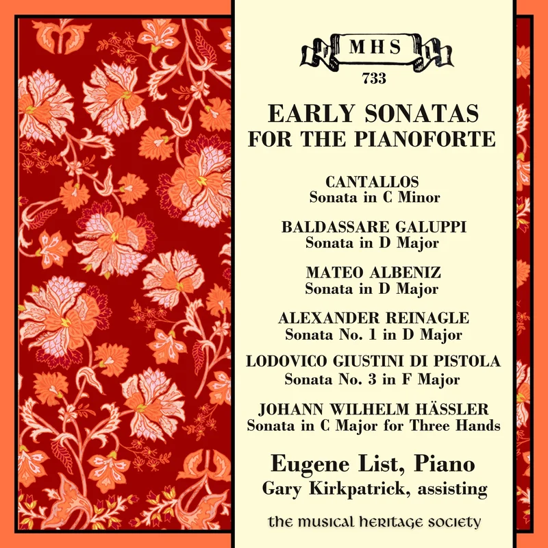 EARLY SONATAS FOR THE PIANOFORTE - Eugene List, piano