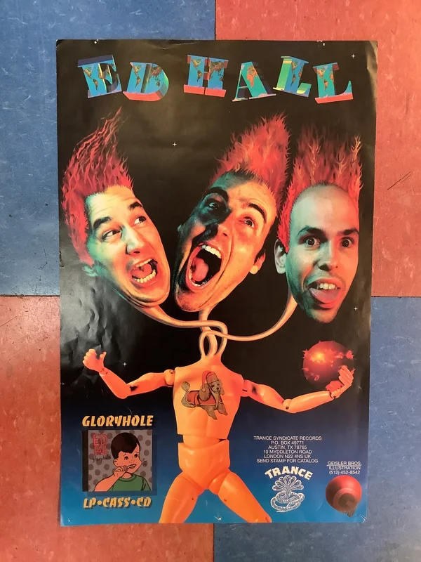 Ed Hall "Gloryhole" Promo - 1991 (Poster)